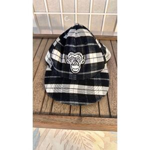 Monkey Sport Skater Hat by Pepper Foster - Black And White Rare Size S/M